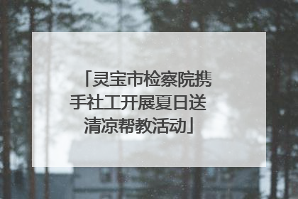 灵宝市检察院携手社工开展夏日送清凉帮教活动